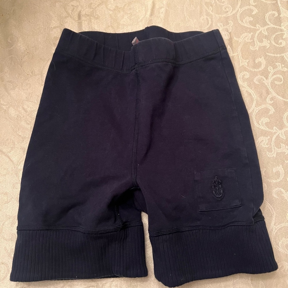 Free People Navy Biker Shorts